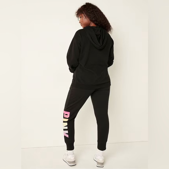 Victoria's Secret PINK Everyday Lounge Perfect Full-Zip Hoodie and Joggers Set - Picture 8 of 9
